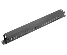 LANBERG AK-1201-B cable management panel type A 19 1U juodas