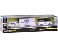 Jokomisiada Licencijuoti metaliniai automobiliai 1:64 „Volkswagen Van“ „Samba“ ir „VW Beetle