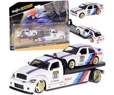 Jokomisiada Licencijuoti metaliniai automobiliai 1:64 „Maisto“ platforminis automobilis ir 1988 m. BMW M3