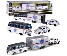 Jokomisiada Licencijuoti metaliniai automobiliai 1:64 „Volkswagen Van“ „Samba“ ir „VW Beetle