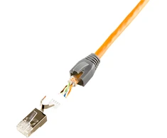 LogiLink modulinis kištukas RJ45 skirtas Cat7,Cat.6A, Cat.6 kabeliams (mp0033, 50 vnt.)
