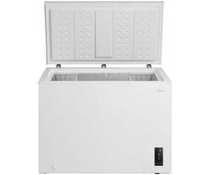 Midea Šaldiklis | MDRC405FEE01 | Energy efficiency class E | Chest | Free standing | Height 85 cm | Total net capacity 290 L | Baltas