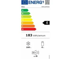 Midea Šaldiklis | MDRU229FZE01 | Energijos vartojimo efektyvumo klasė E | Vertikalus | Laisvai pastatomas | Aukštis 142 cm | Bendra grynoji talpa 160 l | Baltas