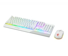 Klaviatūra ir pelė MSI Vigor GK30 Combo, US išdėstymas, baltos spalvos