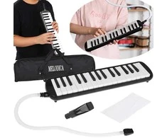 Jokomisiada Muzikos instrumentas Melodija Klaviatūros armonikos dėklas su dviem kandikliais IN0175