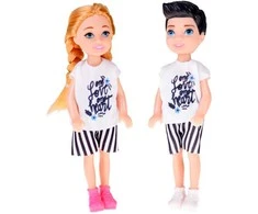 Jokomisiada Remote-controlled Rožinis CAR for dolls + boy and girl RC0734
