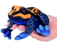 Beppe Plush toy Frog oranžinis and juodas 13cm colorful frog 14120