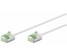 Goobay Gogobay 74357 Ultra-Flexible CAT 8.1 Komutacinis kabelis, Slim, U/FTP, 0,15 m, Baltas | Apskritu