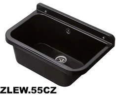 Hydroland Polipropileno plautuvė 55x34x21, juoda