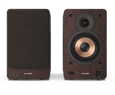 Kompiuterio kolonėlės Sharp CP-SS30 lentyninės kolonėlės, rudos | Sharp | Garsiakalbiai | CP-SS30(BR) Lentyninė kolonėlė | 60 W | „Bluetooth“ | Belaidė jungtis | Ruda
