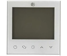 Šildymo termostatas grindų šildymui su dideliu LCD ekranu ir Wi-Fi, baltas