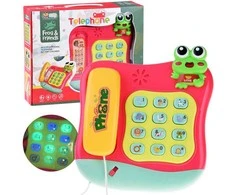 Jokomisiada Spalvingas mygtukinis telefonas groja melodijas ir šviesas ZA4625