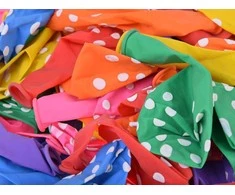 Jokomisiada Colorful Balloons with baltas dots set of 100 pieces ZA5568