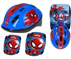 Metausta Children’s Helmet + Protectors Set Spiderman