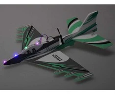 Jokomisiada Foldable lightweight foam airplane flies LED lights propeller USB charging ZA5583