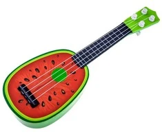 Jokomisiada vaisių gitara vaikams 37 cm IN0033 – Ukulele ARBŪZO STILIUS