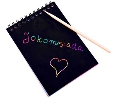 Jokomisiada Nešiojamojo kompiuterio Rainbow nutrinama kortelė su ZA3913 rašikliu