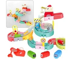 Jokomisiada Bath toy slide track for water cars 37pcs ZA5926