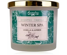 Accentra Maža kvapioji žvakė WINTER SPA su auksiniu dangteliu, 170 g