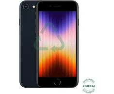 Apple Atnaujintas iPhone SE 3.gen Midnight 64GB (būklė kaip naujas)