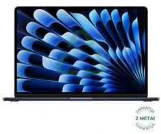 Apple Atnaujintas MacBook Air 2023 Retina 15" - M2 / 8GB / 256GB SSD / Midnight (būklė kaip naujas)