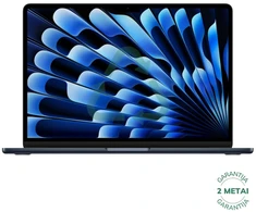 Apple Atnaujintas MacBook Air 2024 Retina 13" - M3 8C GPU / 8GB / 256GB SSD / Midnight (būklė kaip naujas)