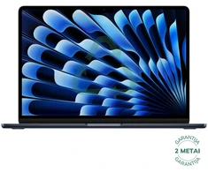 Apple Atnaujintas MacBook Air 2025 Retina 15" - M4 / 16GB / 256GB SSD / Midnight (būklė kaip naujas)