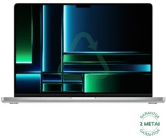 Apple Atnaujintas MacBook Pro 2023 Retina 16" - M2 Pro 19C GPU / 16GB / 1TB SSD / Sidabrinis (būklė kaip naujas)