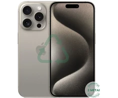 Apple Atnaujintas iPhone 15 Pro Max Natural Titanium 256GB (būklė kaip naujas)