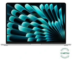 Apple Atnaujintas MacBook Air 2023 Retina 15" - M2 / 8GB / 512GB SSD / Sidabrinis (būklė kaip naujas)