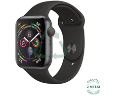 Atnaujintas Apple Watch Series 4 44mm Aliuminio GPS+Cellular / Space Gray (būklė kaip naujas)