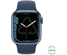Atnaujintas Apple Watch Series 7 41mm Aliuminio GPS / Mėlyna (būklė kaip naujas)