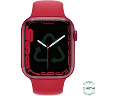 Atnaujintas Apple Watch Series 7 45mm Aliuminio GPS / Raudona (būklė kaip naujas)