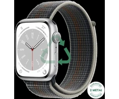 Atnaujintas Apple Watch Series 8 45mm GPS + Cellular Stainless Steel / Sidabrinis (būklė kaip naujas)