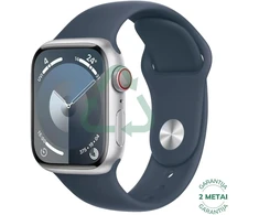 Atnaujintas Apple Watch Series 9 41mm GPS Aluminum / Sidabrinis (būklė kaip naujas)