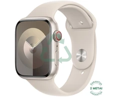 Atnaujintas Apple Watch Series 9 45mm GPS Aluminum / Starlight (būklė kaip naujas)