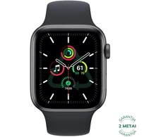 Atnaujintas Apple Watch Series SE 44mm Aliuminio GPS / Space Gray (būklė kaip naujas)