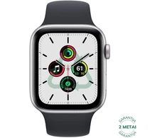 Atnaujintas Apple Watch Series SE 44mm Aliuminio GPS+Cellular / Sidabrinis (būklė kaip naujas)