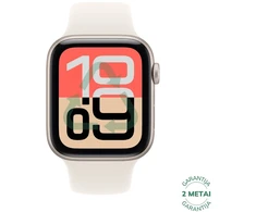 Atnaujintas Apple Watch SE 3.gen 44mm GPS Aluminum / Starlight (būklė kaip naujas)