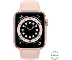 Atnaujintas Apple Watch Series 6 44mm Aliuminio GPS / Gold (būklė kaip naujas)