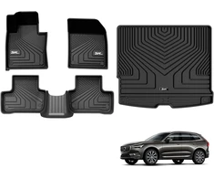3W automobiliniai kilimėliai su bagažinės kilimėliu Volvo XC60 2018–2025, 3W-Volvo XC60
