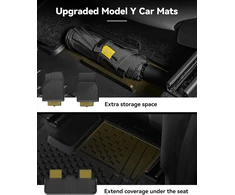 3W automobiliniai TPE kilimėliai ir bagažinės kilimėlis Tesla Model Y Juniper 2025–2026 3W-Tesla Model Y Juniper 01