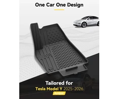 3W automobiliniai TPE kilimėliai ir bagažinės kilimėlis Tesla Model Y Juniper 2025–2026 3W-Tesla Model Y Juniper 01