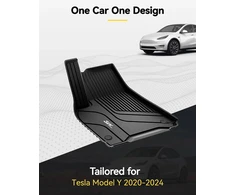 3W automobilinių kilimėlių rinkinys Tesla Model Y 2020–2024, TPE, 9 dalių, 3W-Tesla Model Y
