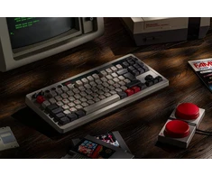 8Bitdo mechaninė klaviatūra, Bluetooth, 2.4G ir USB-C, 87 klavišų, keičiami jungikliai, ispanų QWERTY