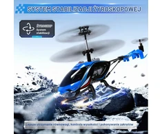 A ALPHA nuotoliniu būdu valdomas RC sraigtasparnis su LED apšvietimu, 2,4 GHz, EC858960