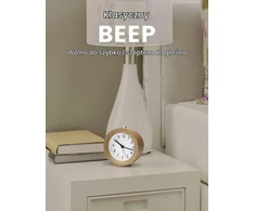 AboveClock analoginiai žadintuvai, 2 vnt., be tiksėjimo, su snaudimo funkcija