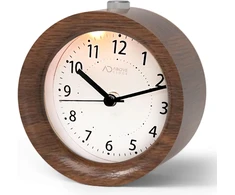 AboveClock analoginis medinis žadintuvas su snaudimo funkcija ir naktine lempute aboveClock-02