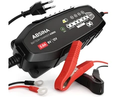 ABSINA akumuliatorių įkroviklis 6 V ir 12 V, 3,8 A, LiFePO4 ir švino rūgšties, 301008