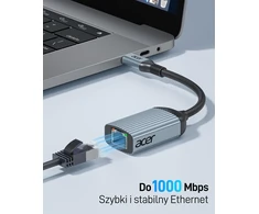 Acer USB-C į Gigabit Ethernet RJ45 tinklo adapteris 1 Gbps ODK440